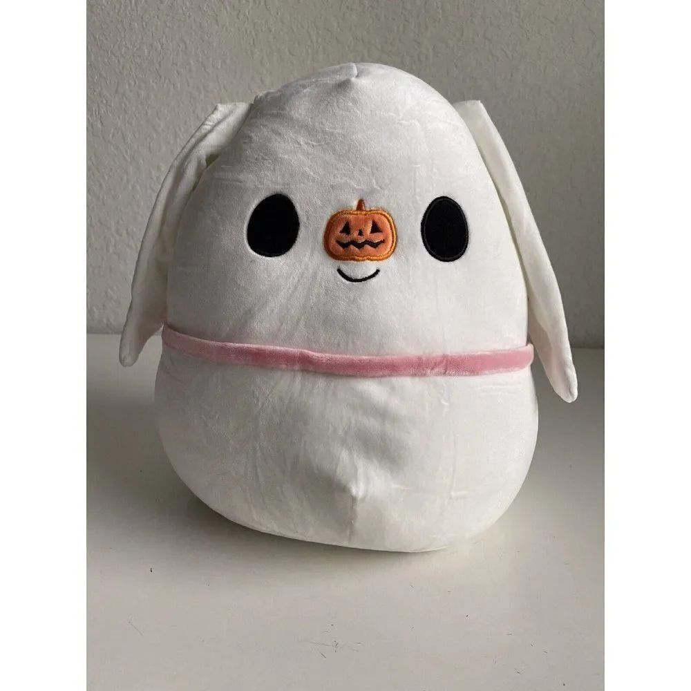 Squishmallow 12" Zero Ghost Dog Nightmare Before Christmas Halloween Plush NEW